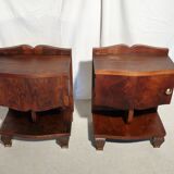 Pair of rosewood bedsides