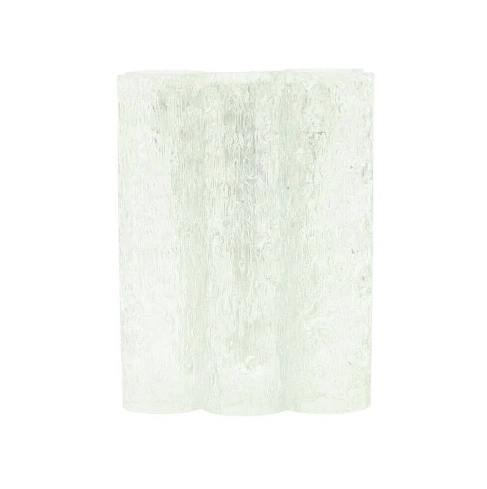 Mid-Century Modern Ice Glass Wall Light from Doria, Germany, 1960s