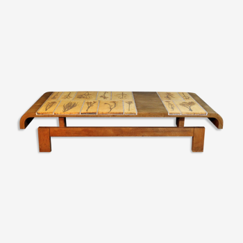 Table basse Herbarium Capron 1960