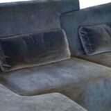 Confluence Ligne Roset high-end black fabric sofa
