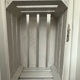 Lacquered gray wooden box furniture H60 x L39 x D31
