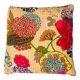 Beige floral Indian cushion