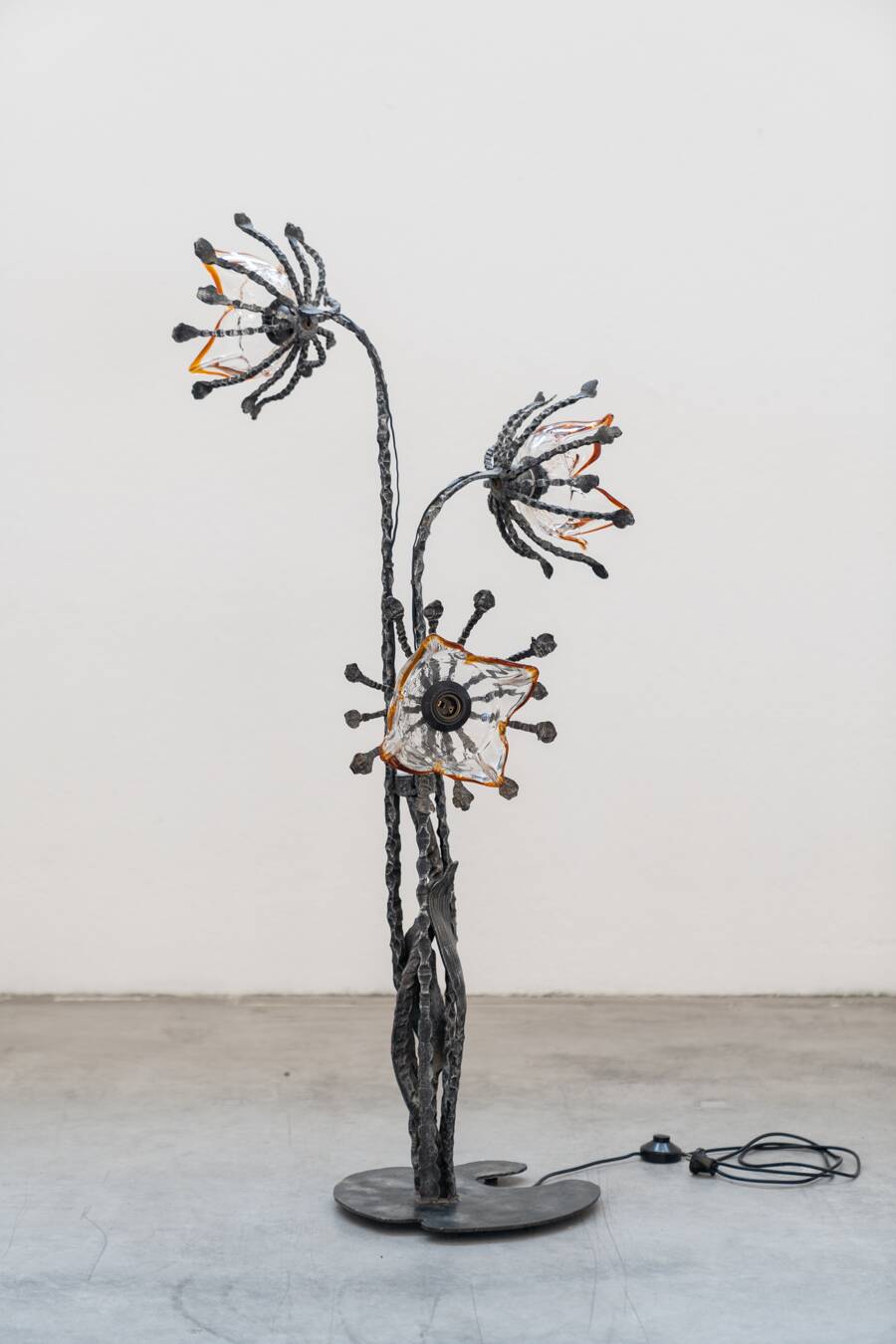 Mazzega floor lamp, Brutalist style 1960