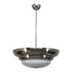 Rare Franta Anýž Nickel Chandelier, 1930s, Restored