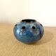 Blue ceramic flower vase