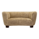 1950s banana sofa w/ lamb skin