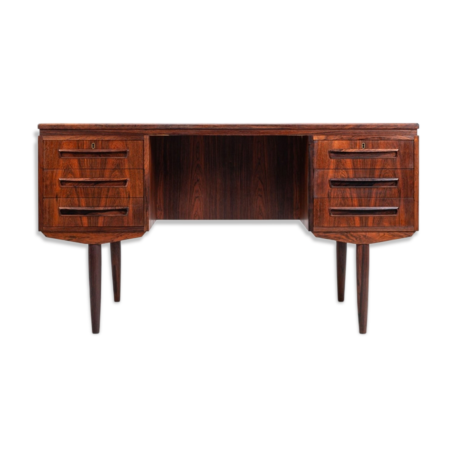 J. Svendstrup writing desk in rosewood A.P. Mobler Denmark 1960