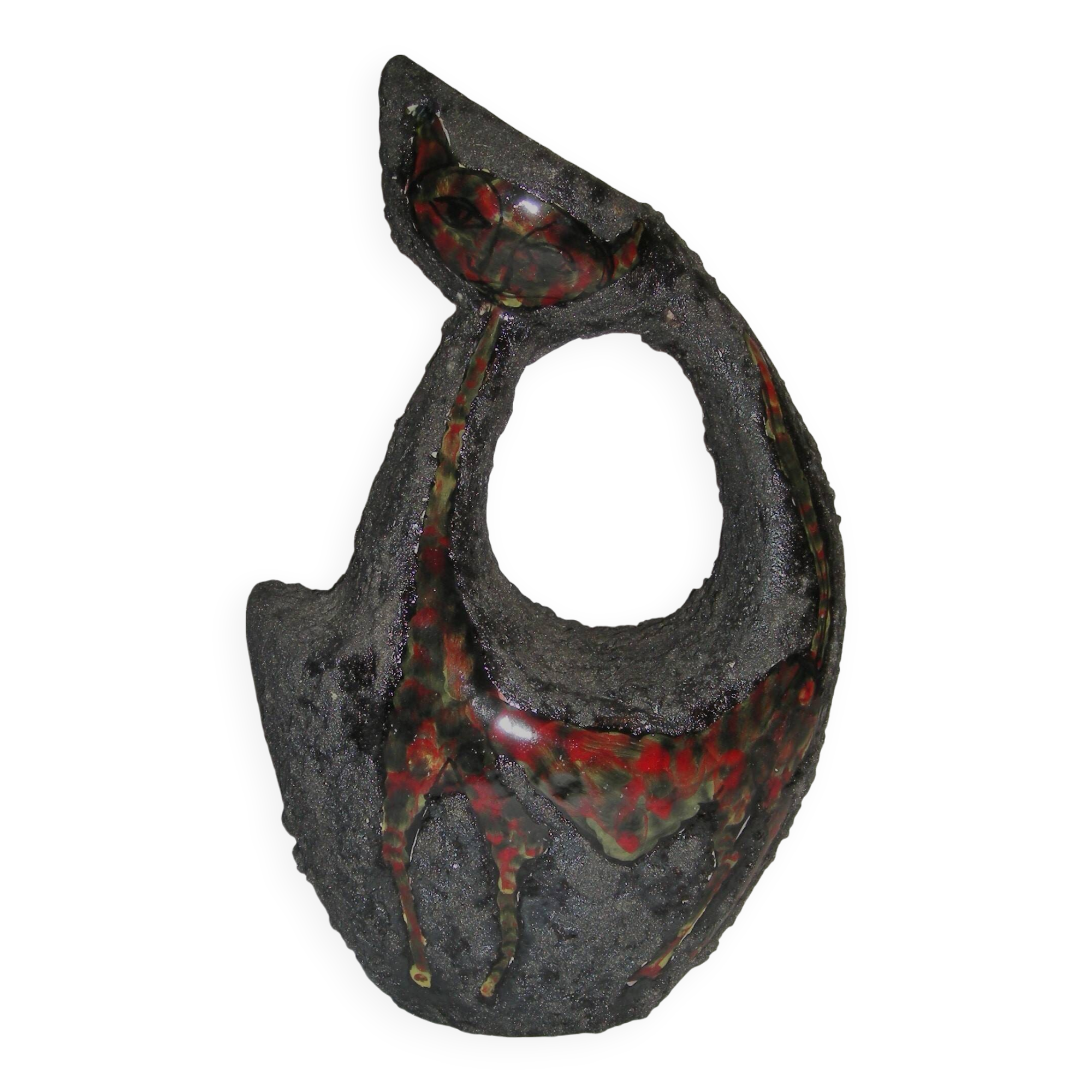 Vase Chat - Sicile de années 60