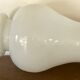 Vintage opaline lamp and brass 50 cm