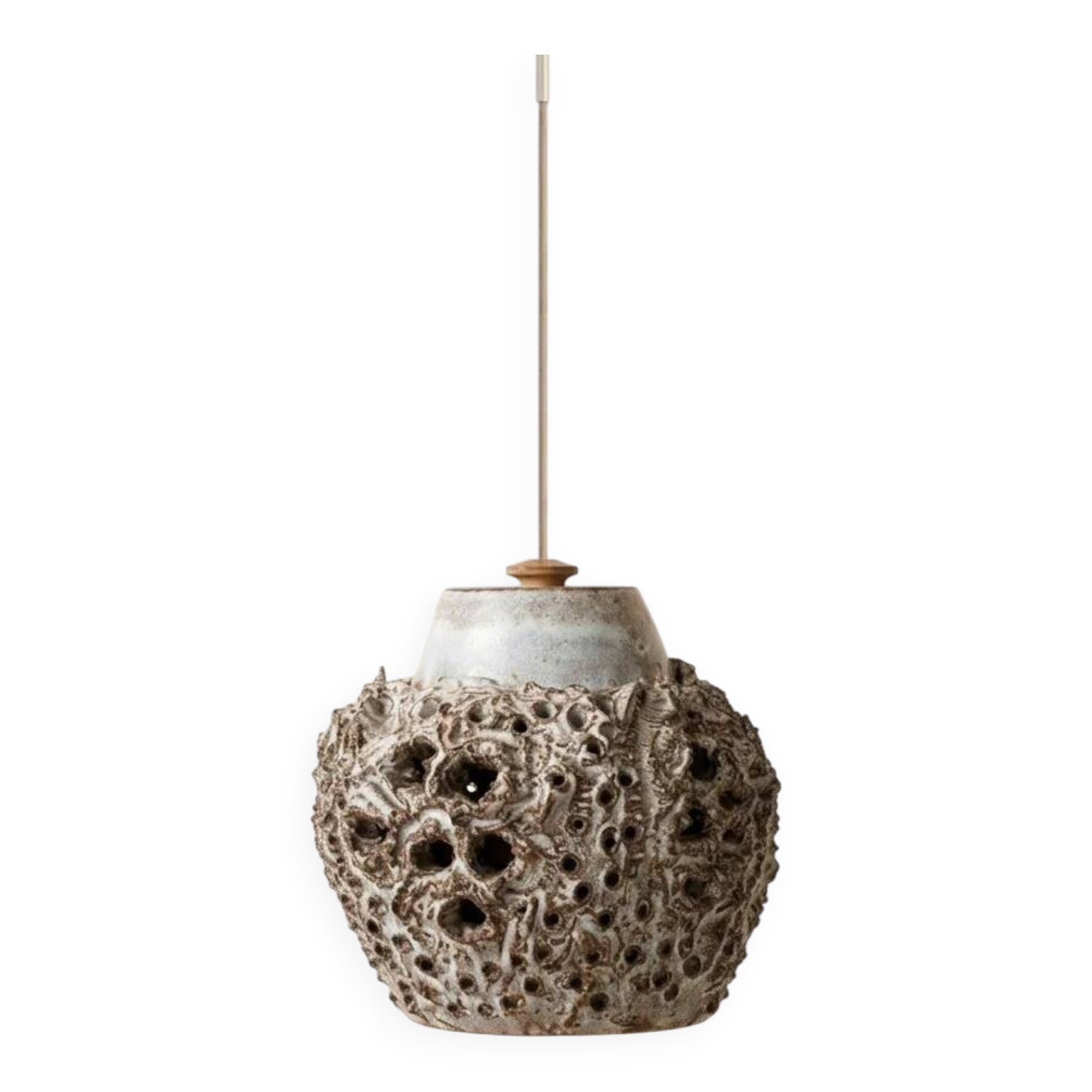 Suspension en grès émaillé par Bodil Marie Nielsen, Danemark, vers 1960