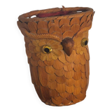Wicker basket owls