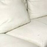 High-end white leather sofa