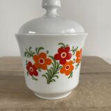 Sugar bowl, porcelain sugar pot 70s