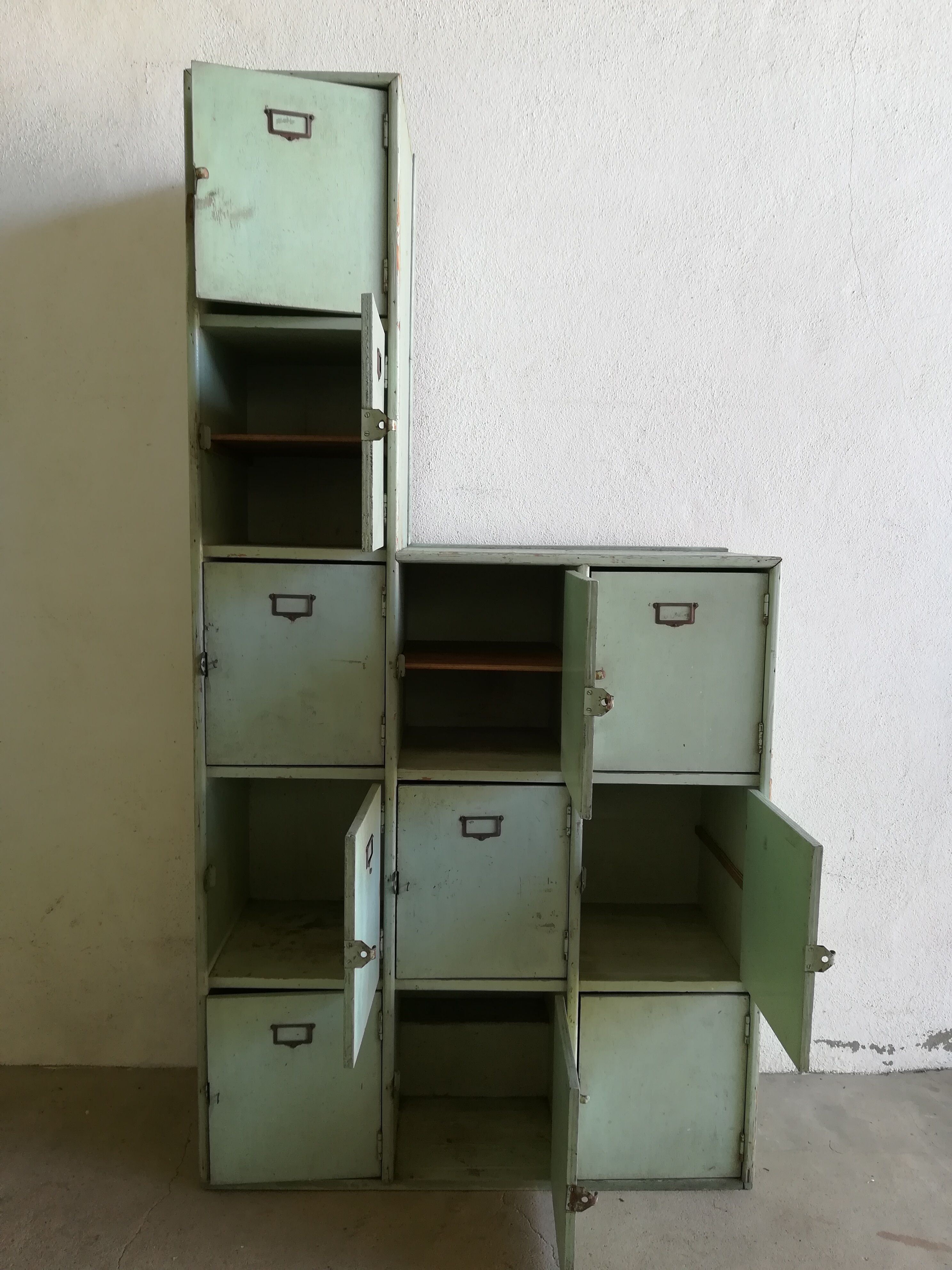 Furniture with lockers