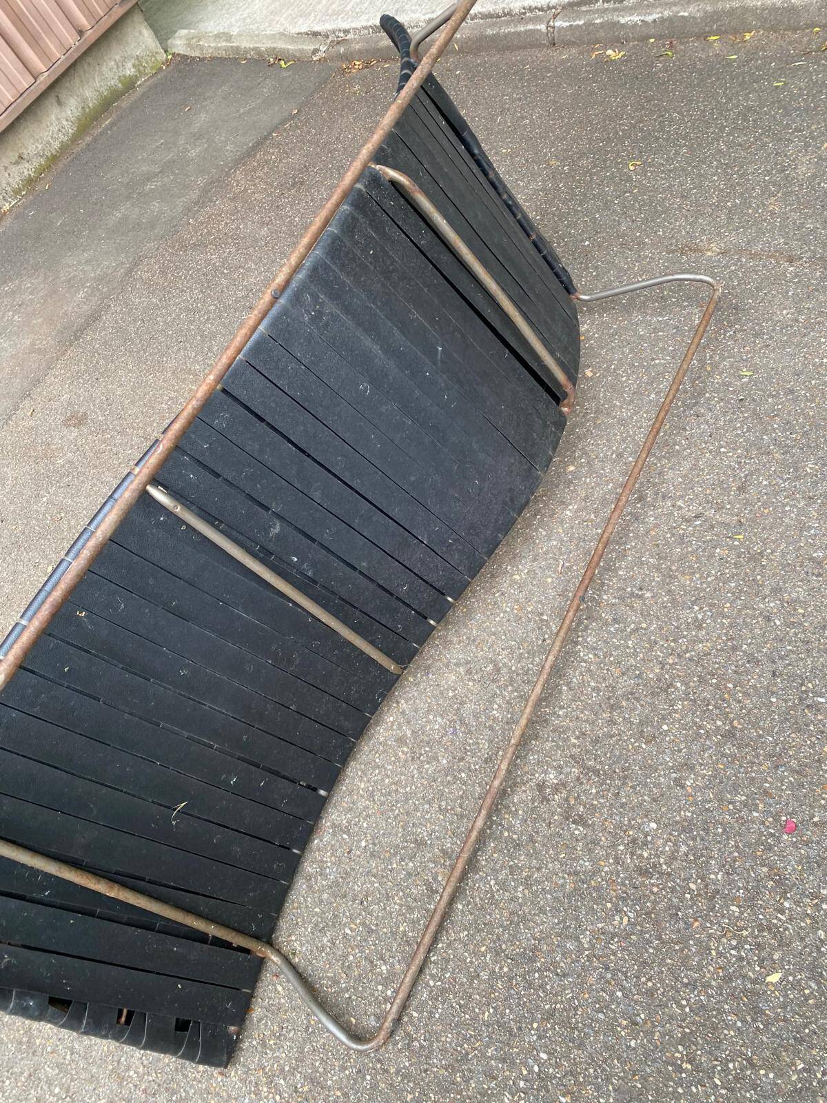2 vinyl garden loungers from the 1960s