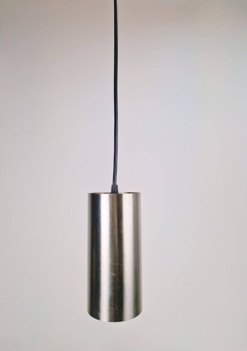 Vintage Cylindrical Pendant Lamps from Raak Holland, 1970s, Set of 4