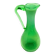 Modernist jug, turquoise glass, designed by J. Słuczan-Orkusz, Poland, 1970s