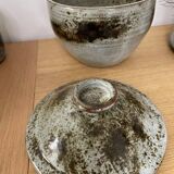 Salad bowl and lid signed atch