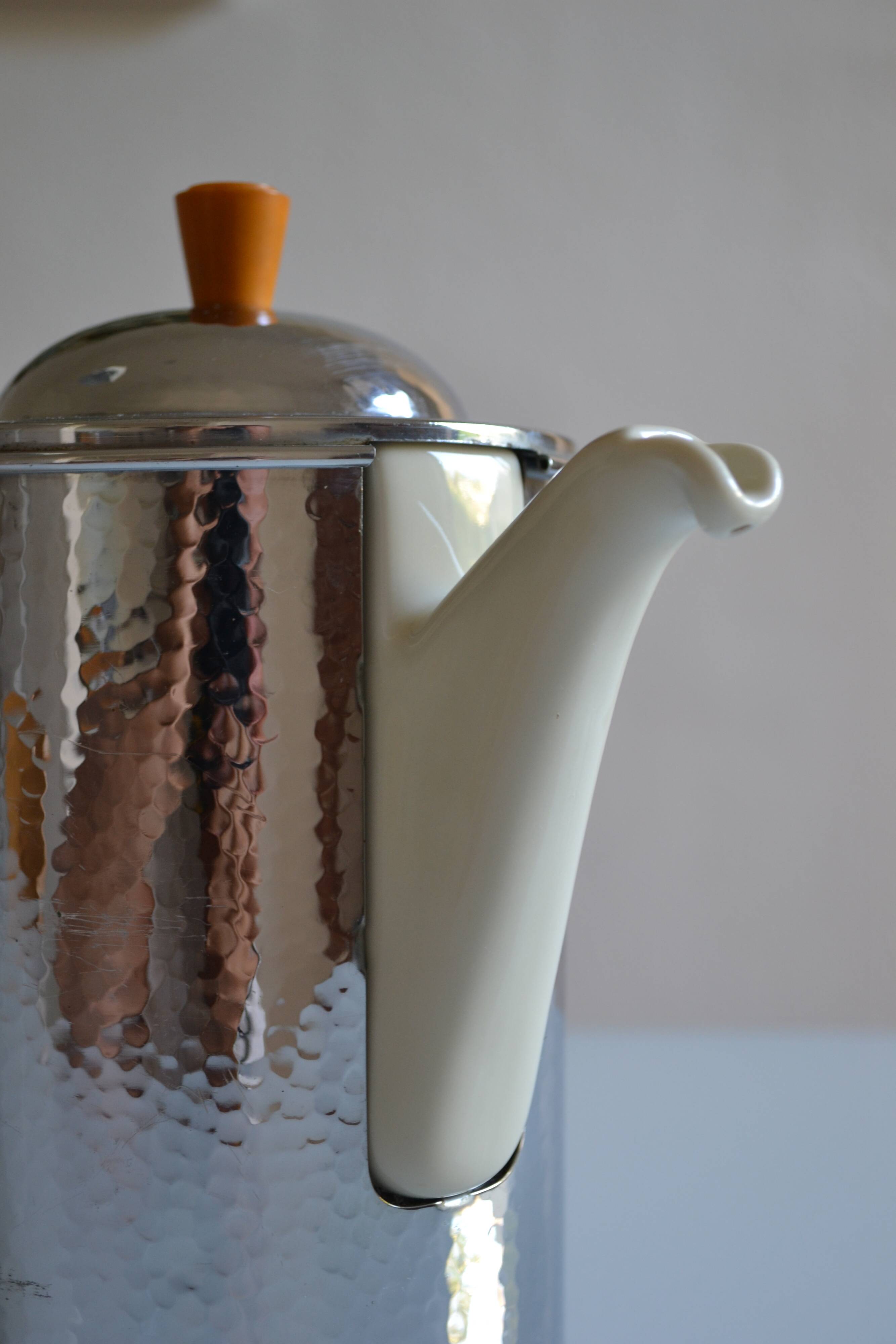 WMF Bauscher Weiden Germany 1930 Art Deco Bauhaus Teapot 1 liter