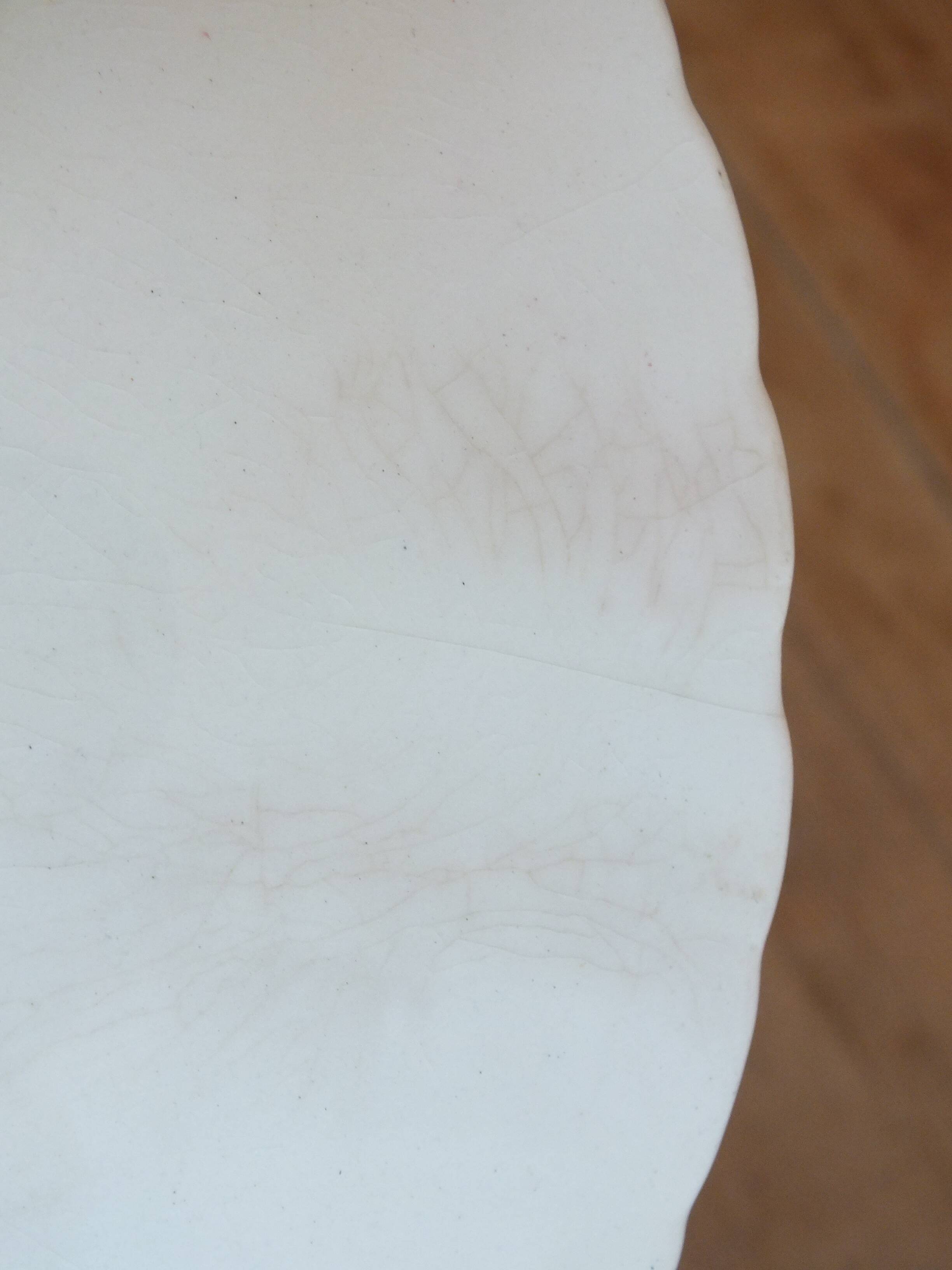 Old Sarreguemines display cup decor 19