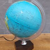 Illuminated world map from 1973