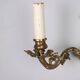 Pair of antique wall sconces in bronze, Italy, 20th century.