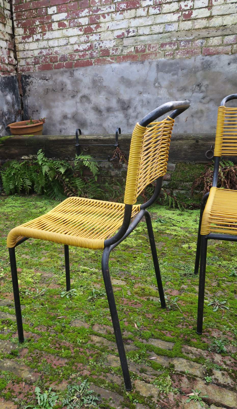 Set of 4 chairs scoubidou