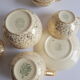 Villeroy and Boch coffee set 9 cups and vintage sugar and milk pot