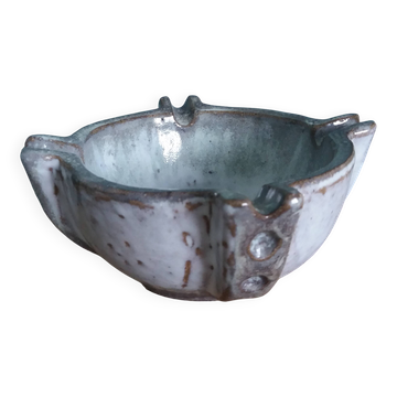 Mortar, ashtray, empty pocket, stoneware signed Les poteries de la Vallée Noire