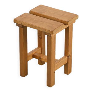 Tabouret en pin massif,