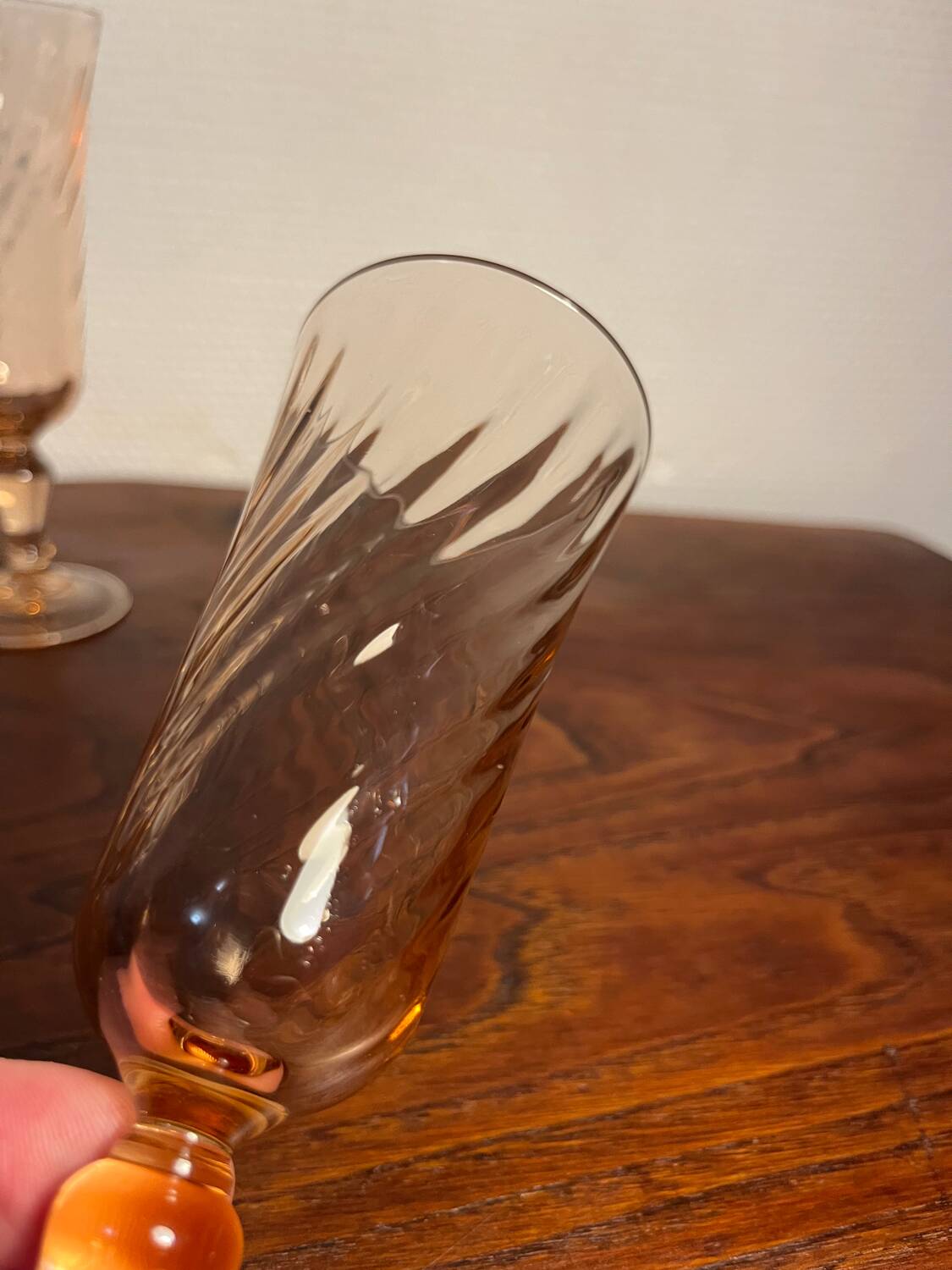 Rosaline glass champagne flute or coupe