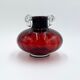 Red vase, J. Słuczan-Orkusz, Tarnowiec, Poland, 1970s
