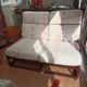 Salon rotin marron foncé