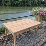 Old rustic farm table one drawer -1m20