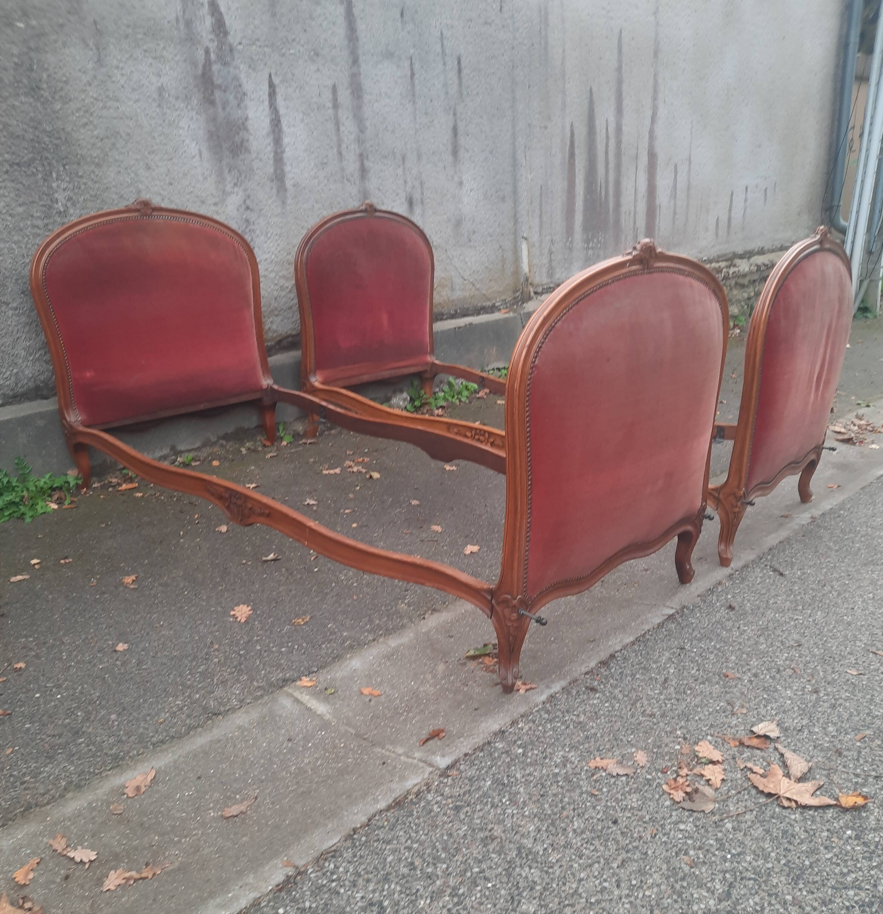 Paire de lit  style Louis XV