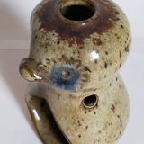 Candlestick "nice" ceramic potter vintage enamelled sandstone
