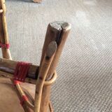 Rattan side table