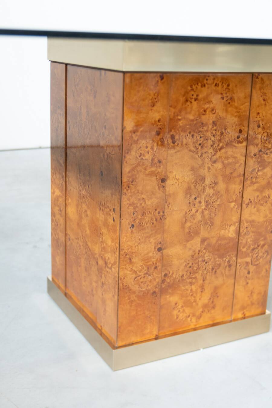 Vintage Dining Table Attributed to Jean Claude Mahey style 1980s