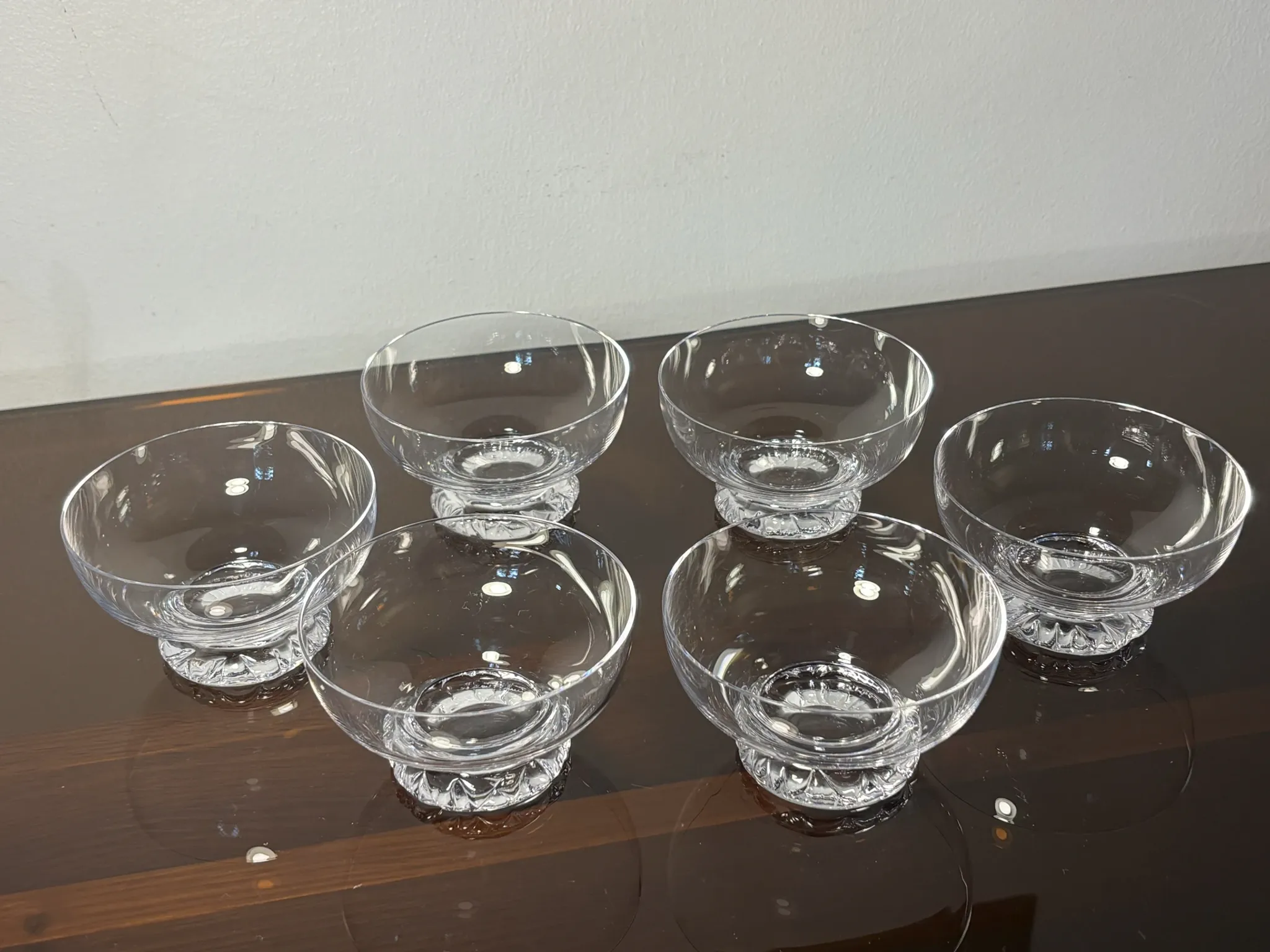 Verres à champagne 6p. Daum