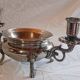 Silver-plated candlestick burns perfume, Art Nouveau style, late 19th century.