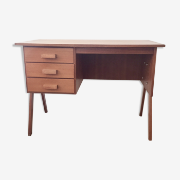 Bureau pieds compas style scandinave années 50/60