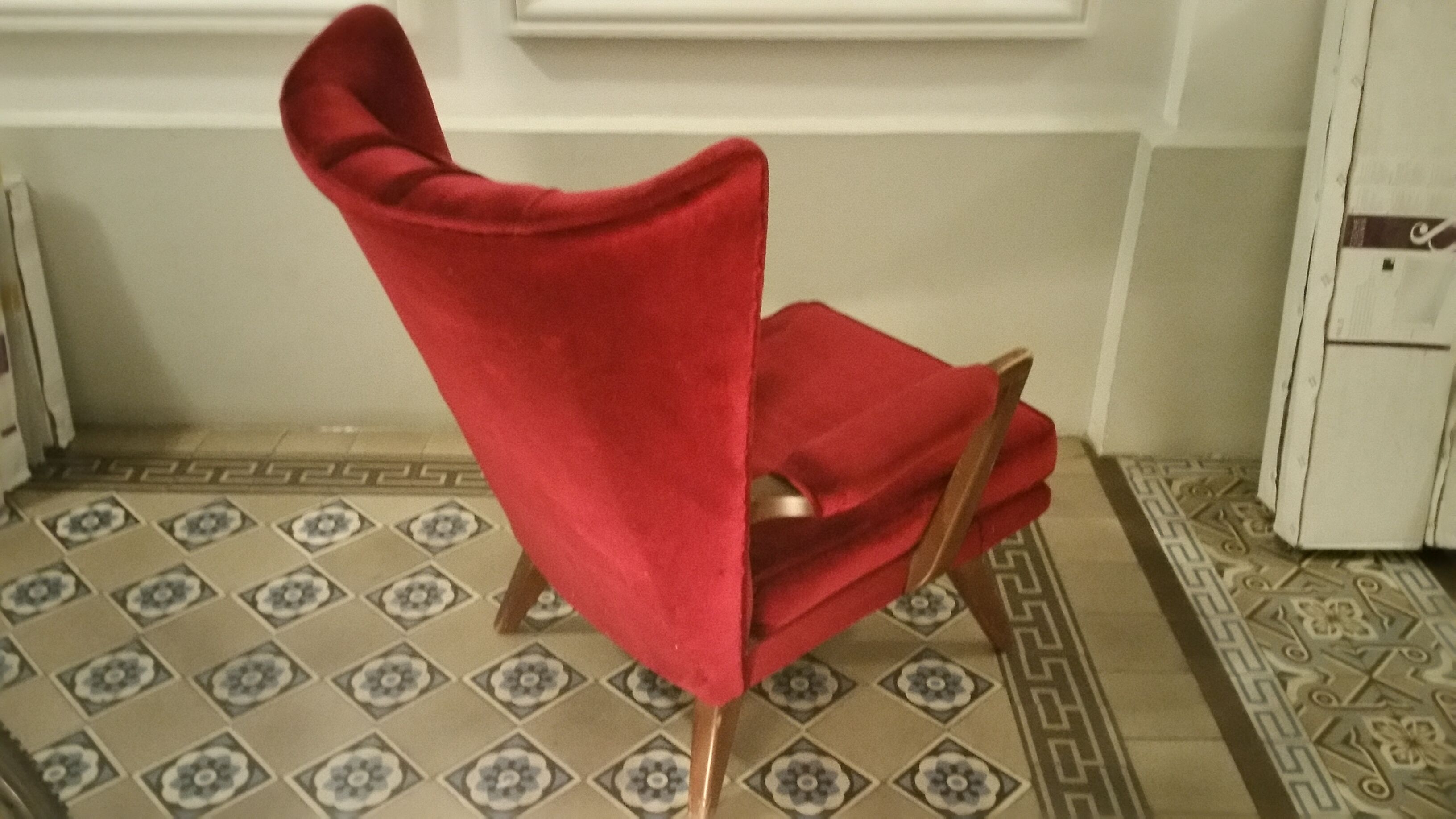 1 armchair bergere chair wing G-Plan, restored 50-60 years
