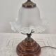 Lampe à poser vintage abat jour tulipe