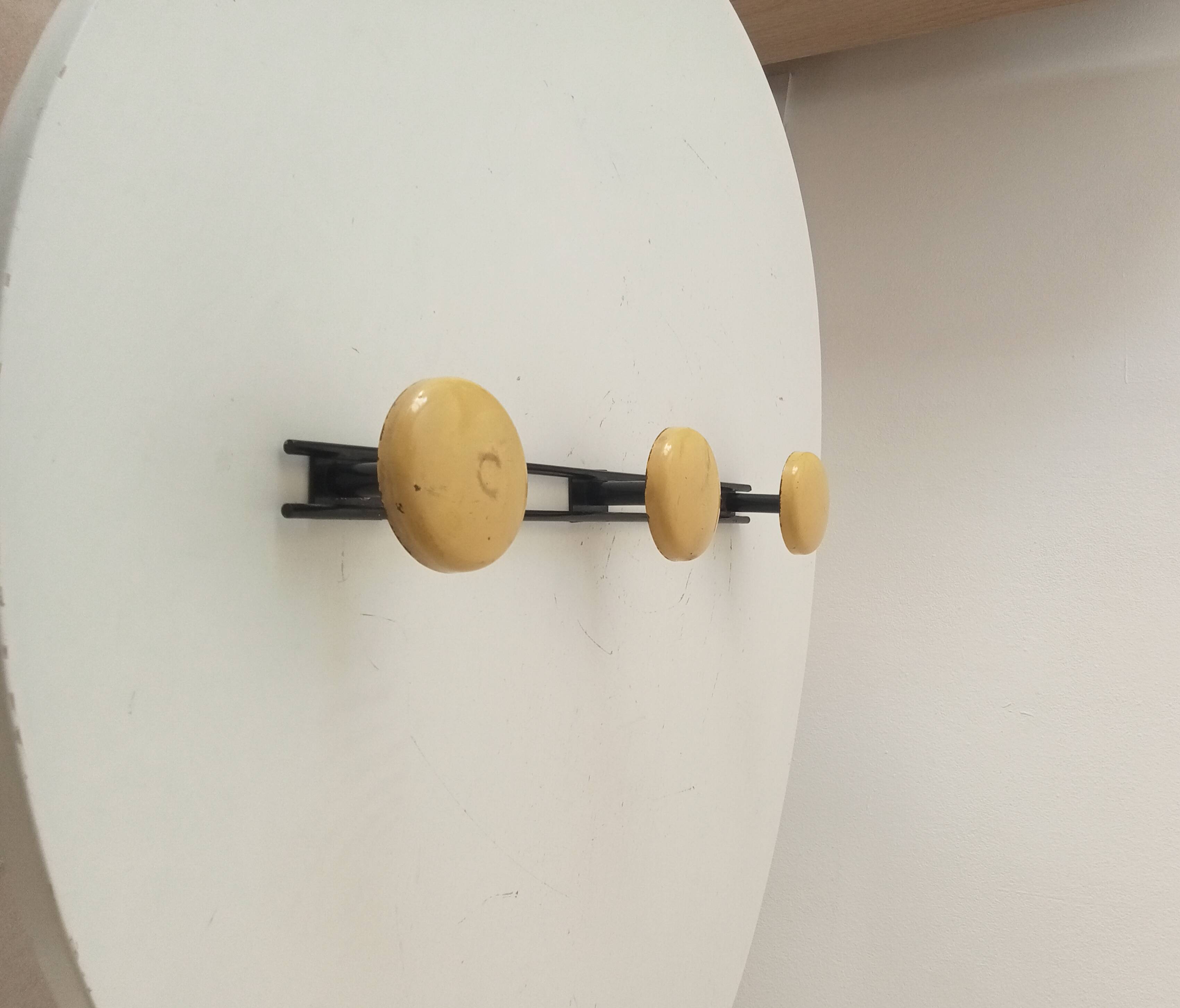 Vintage wall coat rack from the 60s/70s.