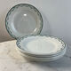 Lot de 6 assiettes plates en faïence Saint Amand 22,5cm