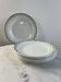 Lot de 6 assiettes plates en faïence Saint Amand 22,5cm