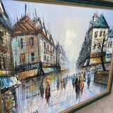 Painting signed Duchamp rue parisienne