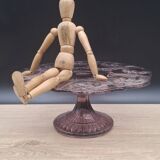 Cake dish, purple glass tart, Manage Belgium