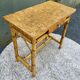 Vintage cork and rattan desk