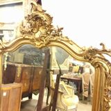 Miroir de cheminée en bois 79x128 cm